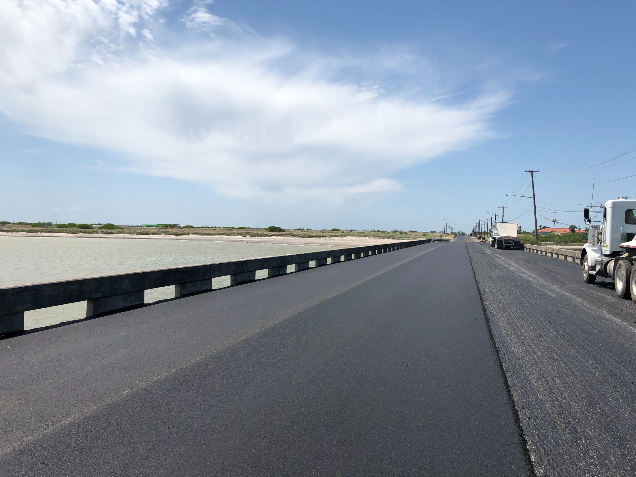 Coastal roadway paving