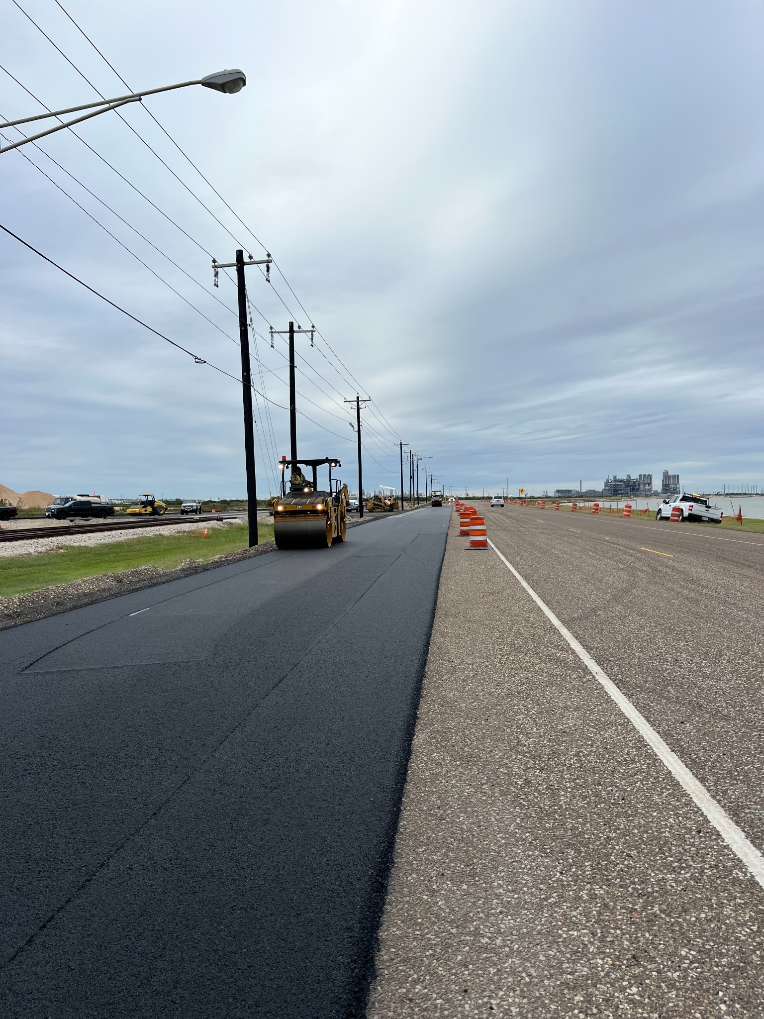 Highway paving project